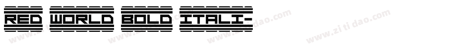 Red World Bold Itali字体转换
